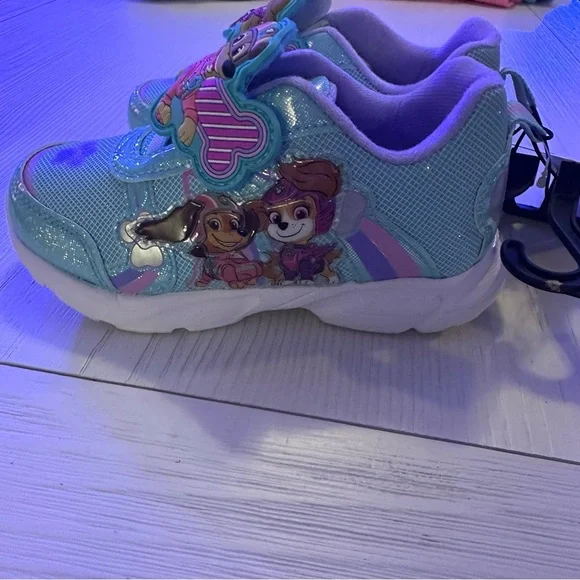 Paw Patrol Blue and White Sneakers with Velcro Closure - Picture 3 of 6